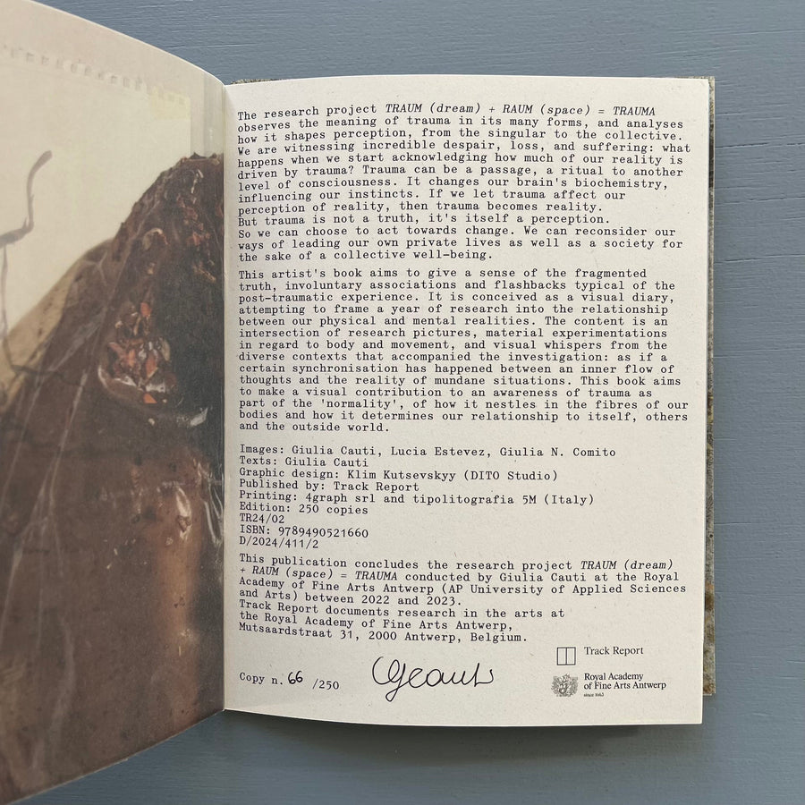 Giulia Cauti (signed) - TRAUM (dream) + RAUM (space) = TRAUMA - Track Report 2024