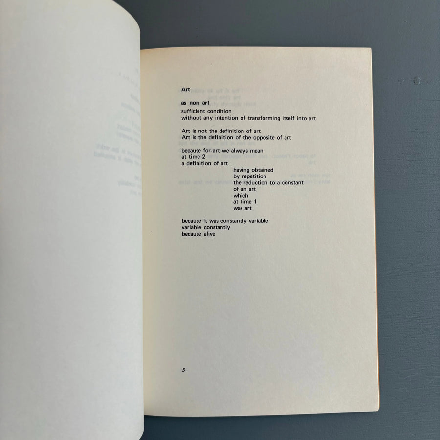 Giuseppe Chiari - Arte - Edizioni Toselli Milano 1974 - Saint-Martin Bookshop