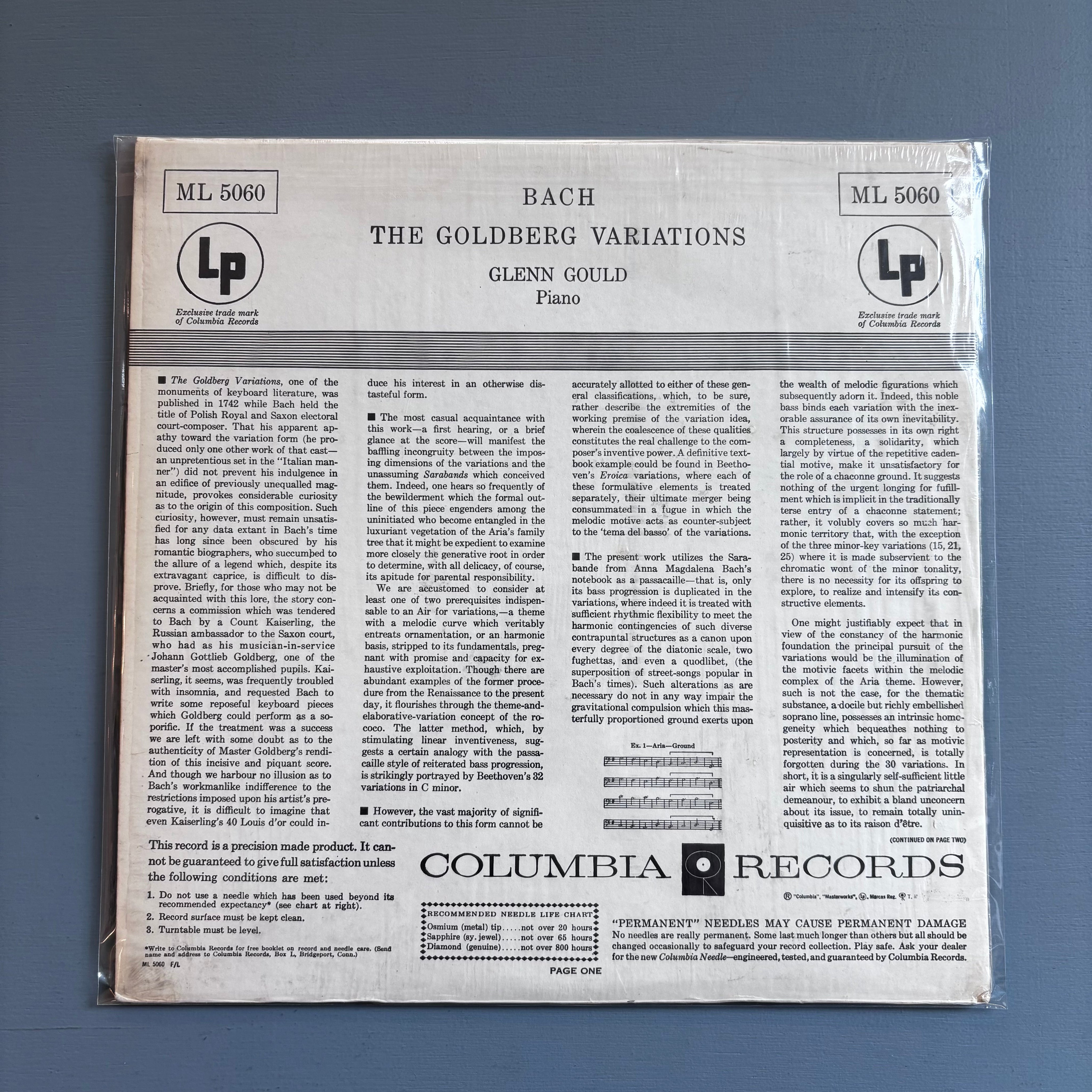 GLENN GOULD BACHA BEST COLLECTION　14枚組LP The Bach Box” – The Complete Remastered Masterworks Recordings