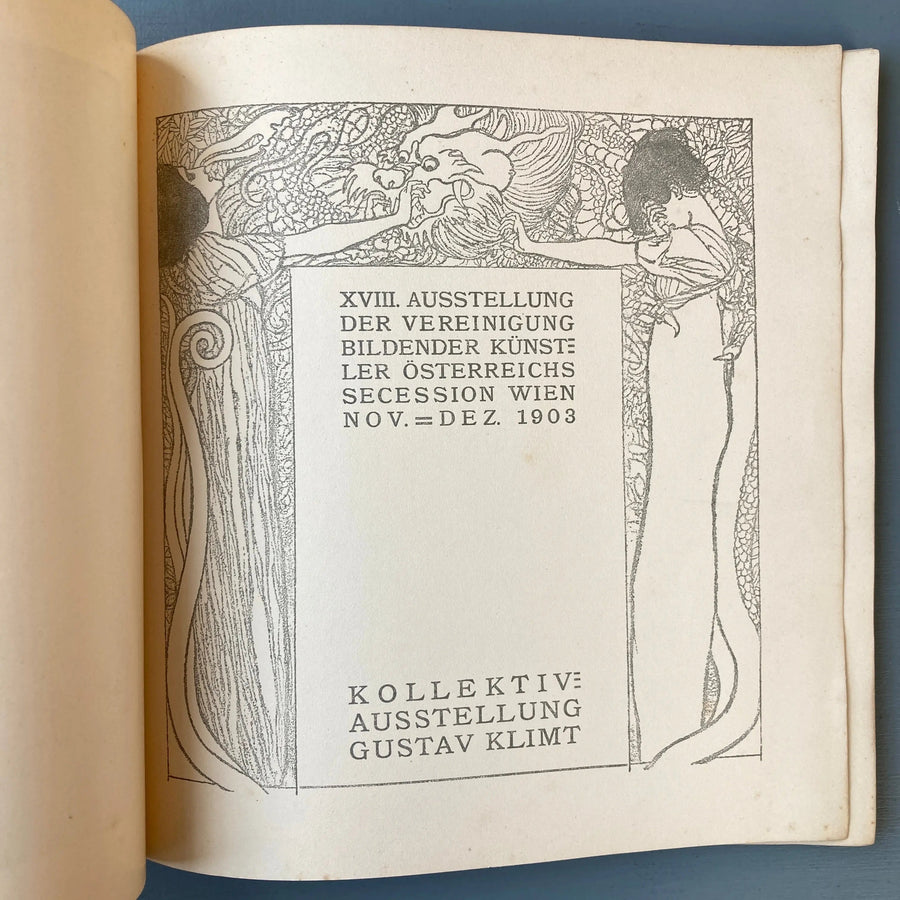 Gustav Klimt - Ver Sacrum XVIII - Vereinigung Bildender Künstler Österreichs Secession Wien 1903 - Saint-Martin Bookshop