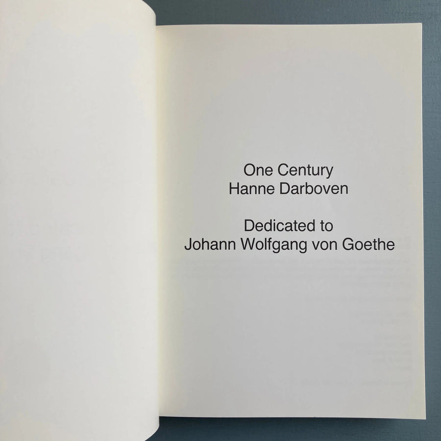Hanne Darboven - One century, Dedicated to Johann Wolfgang von Goethe - Imschoot 1988 - Saint-Martin Bookshop