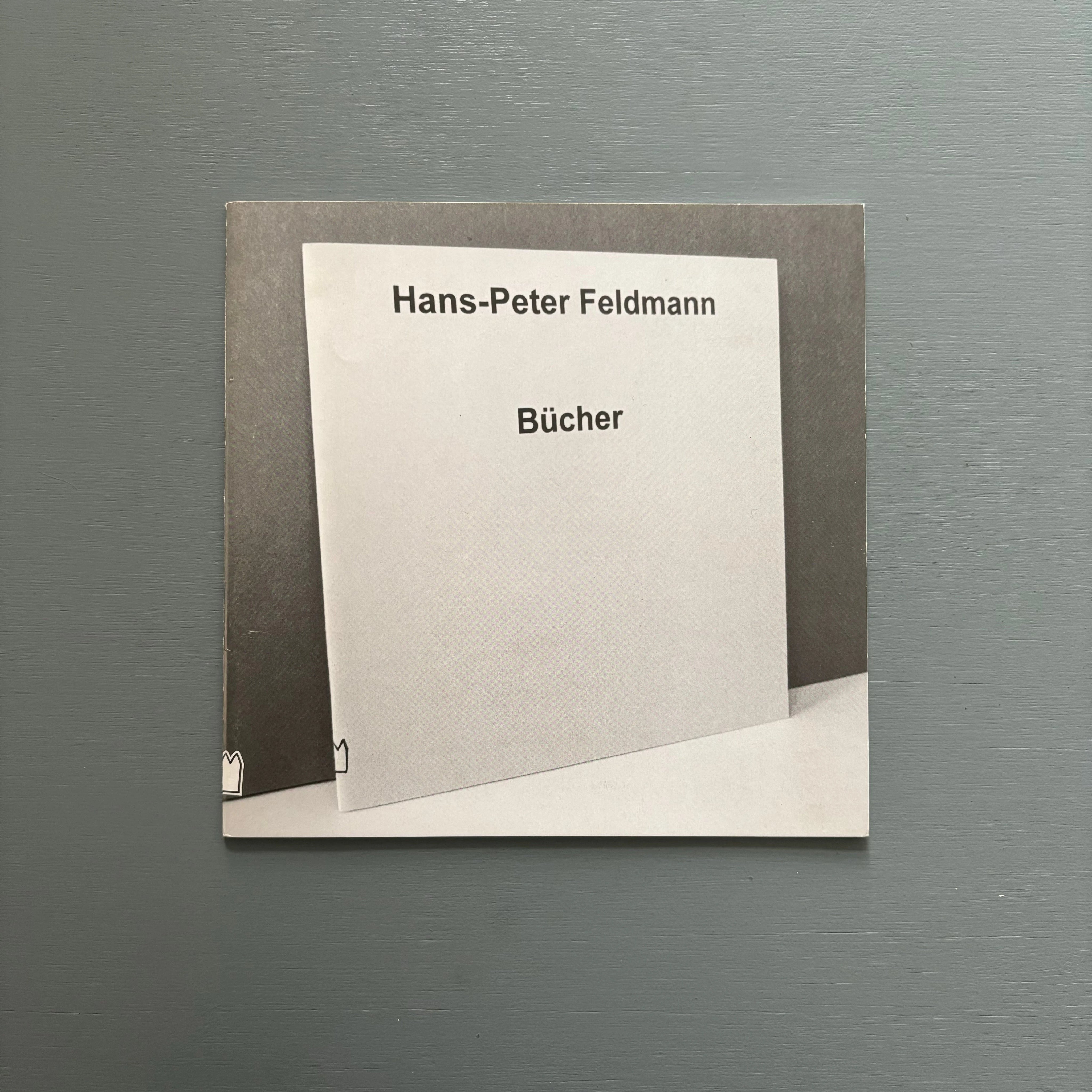 Hans-Peter Feldmann - Bücher - Neues Museum Weserburg Bremen 1999