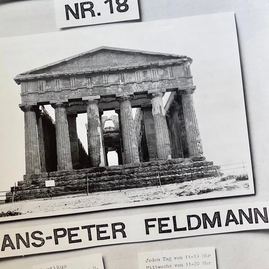 Hans-Peter Feldmann - Poster Exhibition Nr 18 Portikus 1989