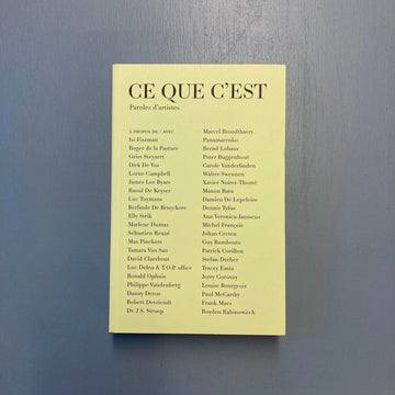 Hans Theys - CE QUE C'EST - Tornado Editions 2019 Saint-Martin Bookshop