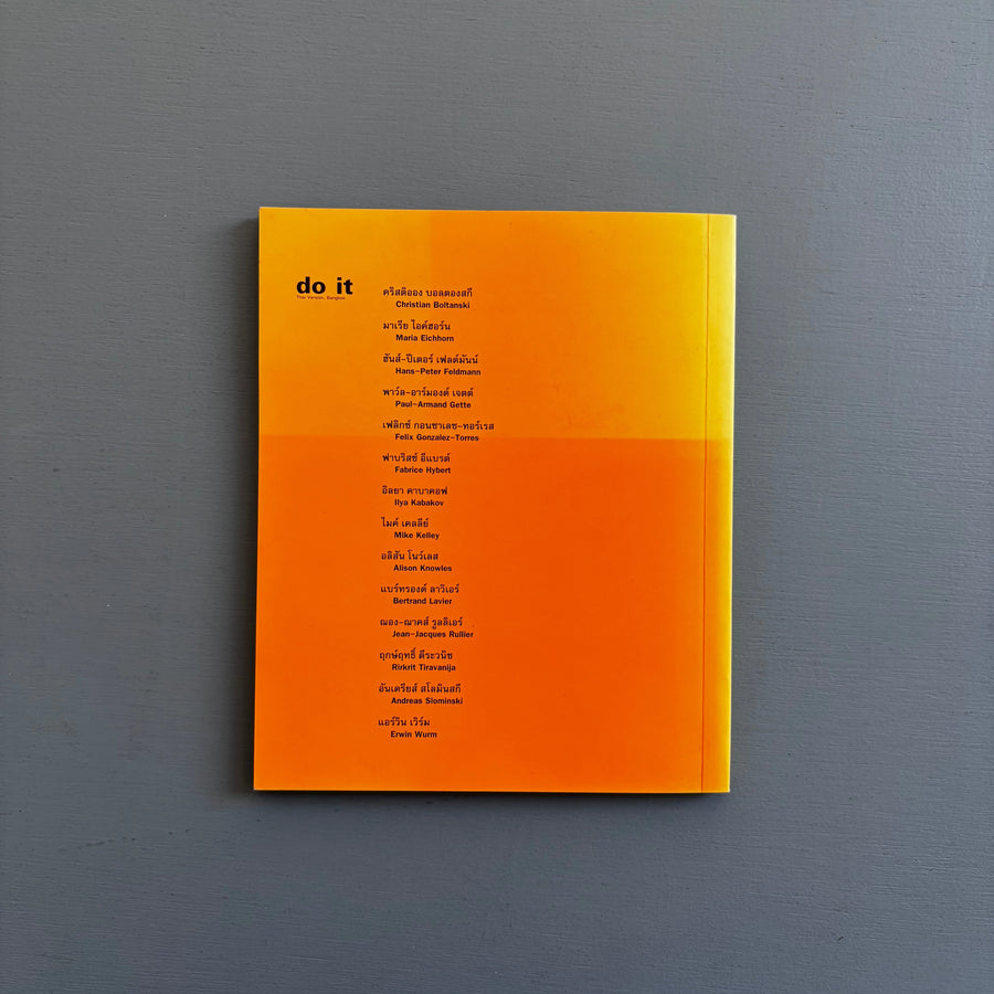 Hans Ulrich Obrist - Do It Thai Version, Bangkok (ไทยเวอร์ชั่น, กรุงเทพฯ) - AFAA 1996 - Saint-Martin Bookshop