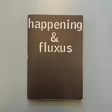 Happening & fluxus - Kölnischer Kunstverein 1970 - Saint-Martin Bookshop