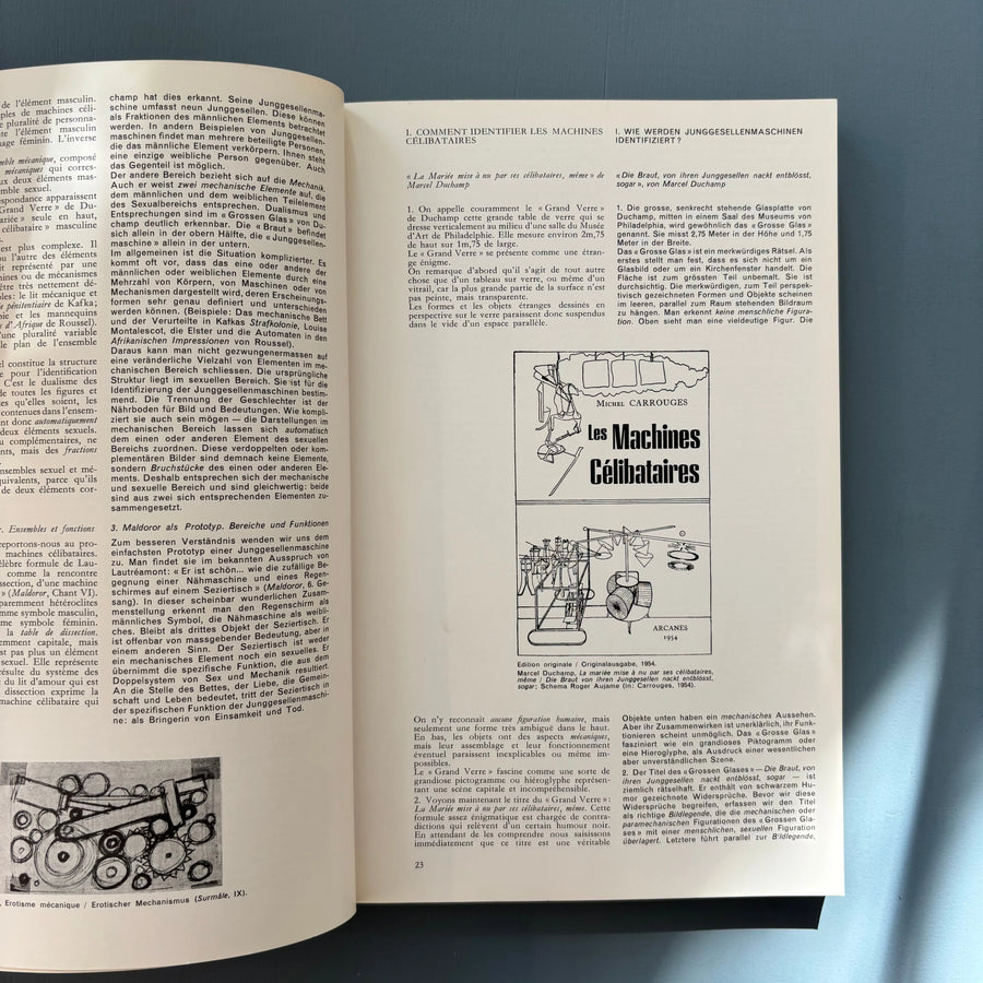 Harald Szeemann & Jean Clair - Junggesellenmaschinen / Les Machines célibataires - Alfieri 1975 - Saint-Martin Bookshop