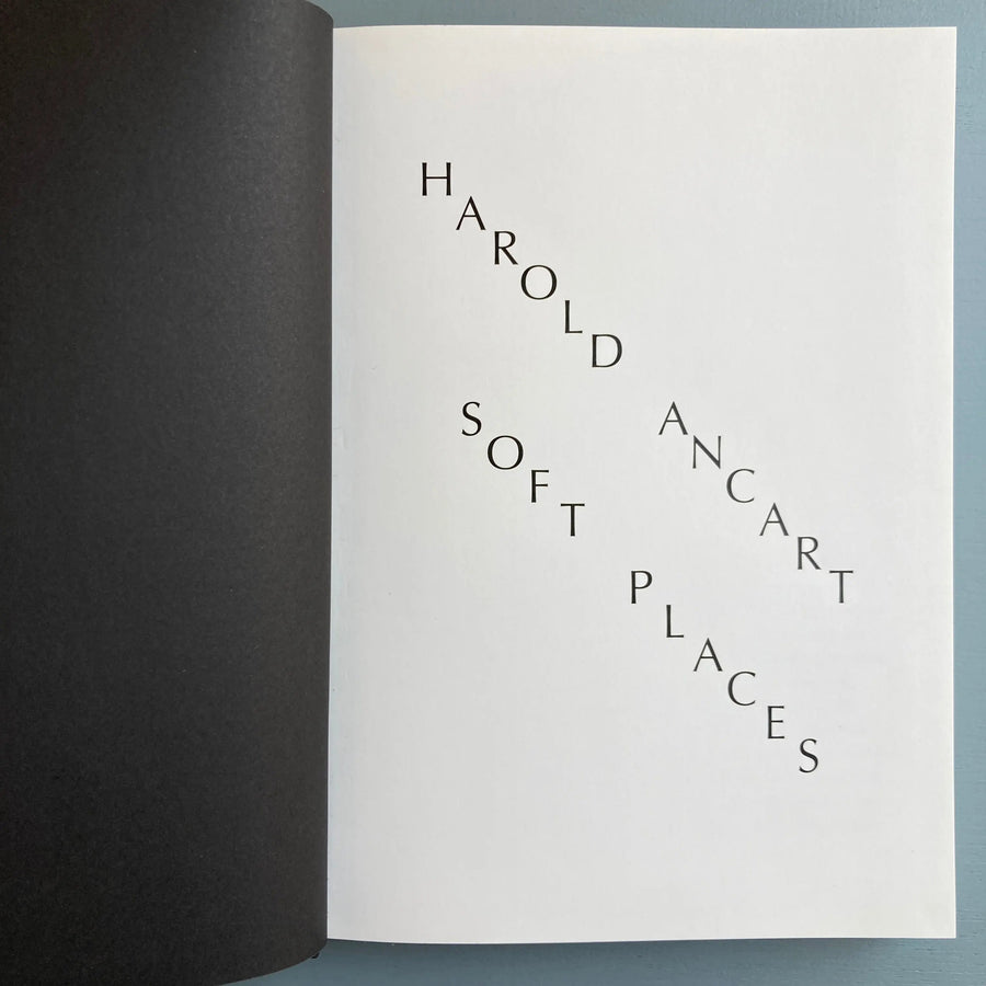 Harold Ancart - Soft Places (I) - Triangle Books 2018 - Saint-Martin Bookshop