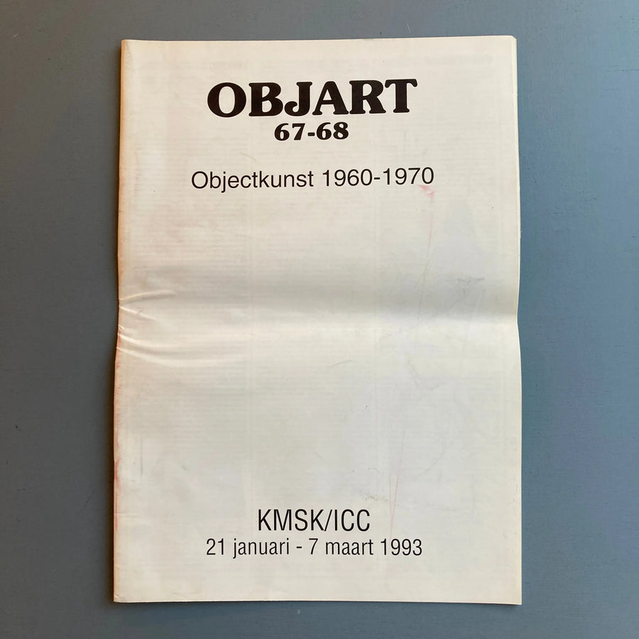 Objart 67-68 - Objectkunst 1960-1970 - KMSK/ICC 1993 - Saint-Martin Bookshop