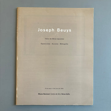 Joseph Beuys - Exposiciones Acciones Bibliografia - Museo Arte Reina Sofia 1994 - Saint-Martin Bookshop