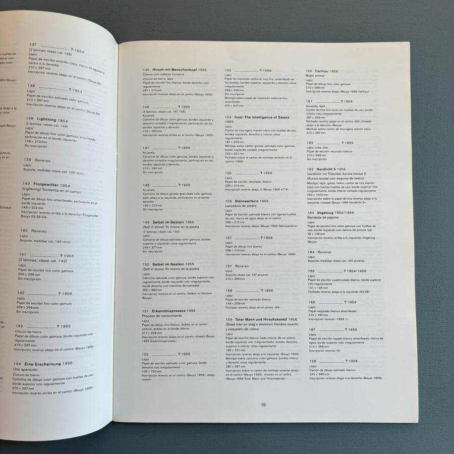 Joseph Beuys - Exposiciones Acciones Bibliografia - Museo Arte Reina Sofia 1994 - Saint-Martin Bookshop