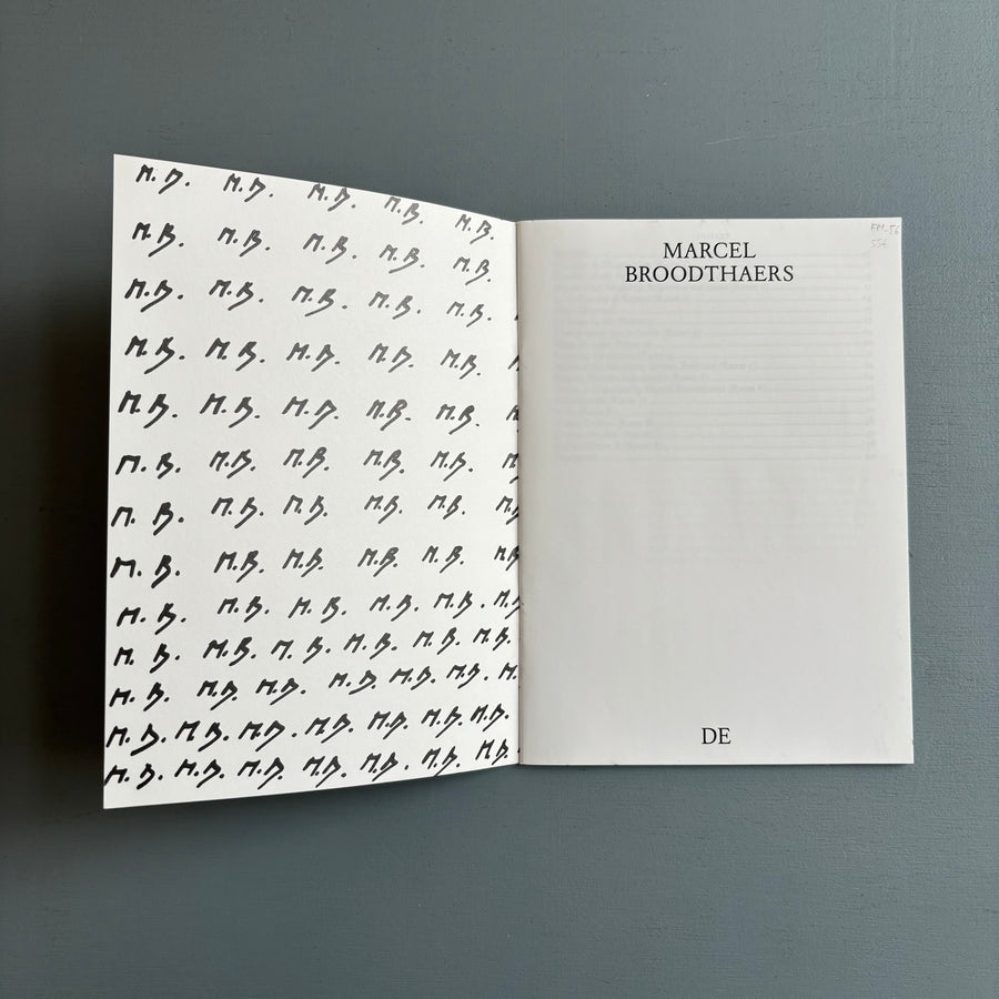 Marcel Broodthaers - Fridericianum 2015 - Saint-Martin Bookshop