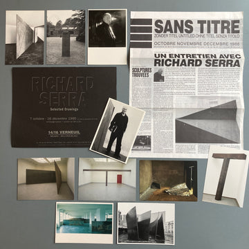 Richard Serra - Various documents - 1980/1990's - Saint-Martin Bookshop