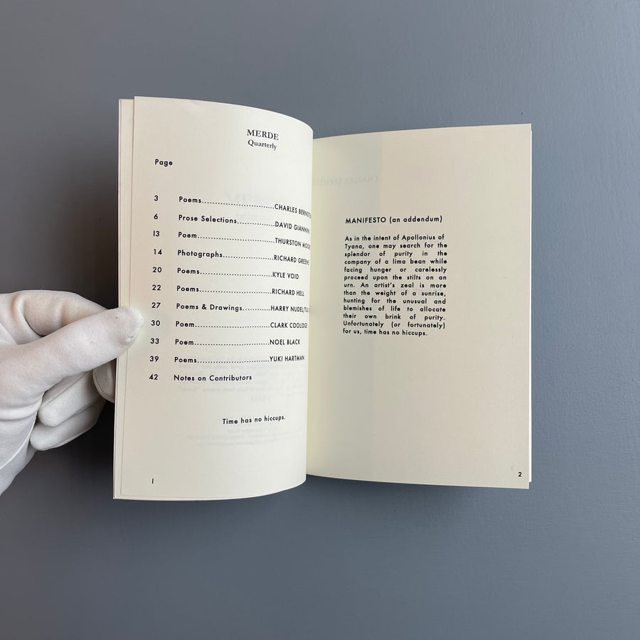Merde - Vol. 1 No.2 2016 - Saint-Martin Bookshop