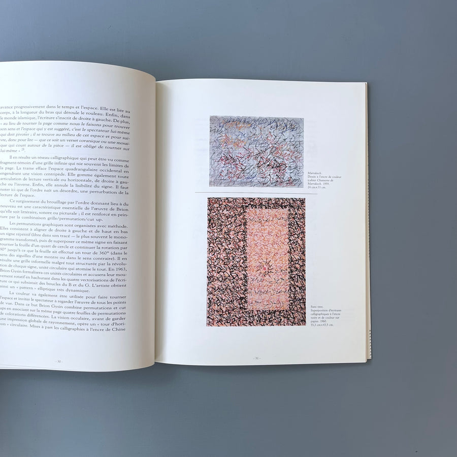 Brion Gysin - Calligraphies, Permutations, Cut Ups - Galerie de France 1987 - Saint-Martin Bookshop