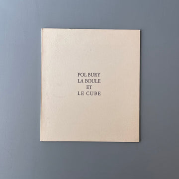 Pol Bury - La boule et le cube - Galerie Françoise Mayer 1967