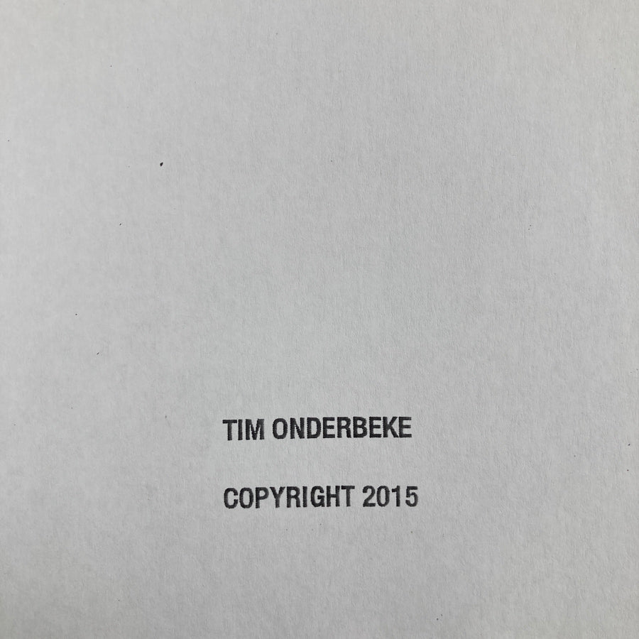 Tim Onderbeke - Positief 1 - self published 2015 - Saint-Martin Bookshop