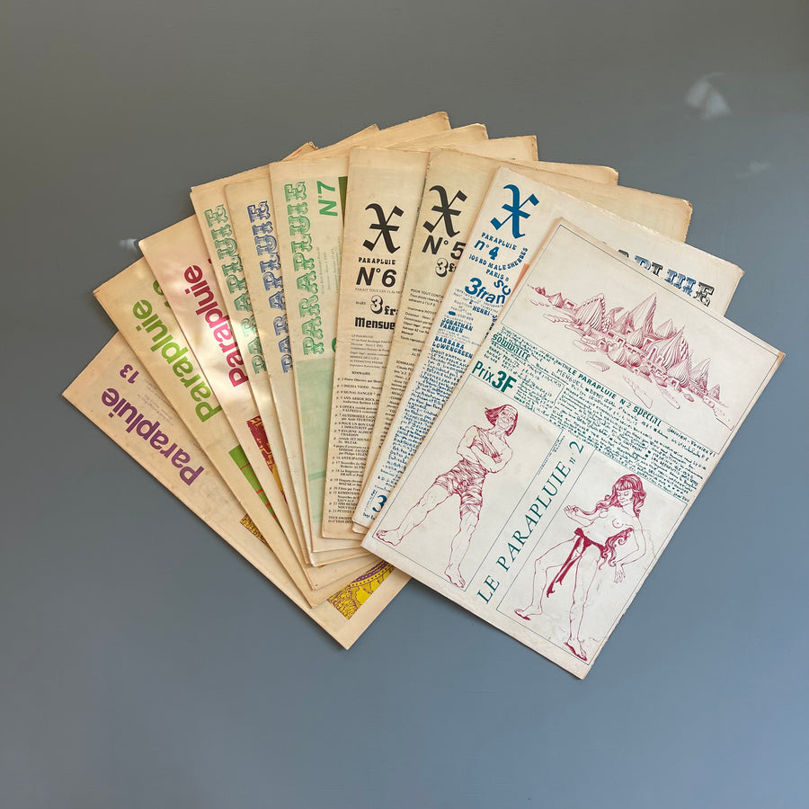 Le Parapluie - N°2 to N°13 - 1971-1973 - Saint-Martin Bookshop
