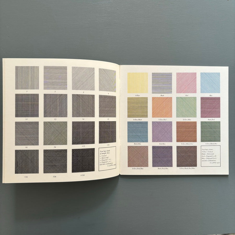 Sol LeWitt - Four Basic Kinds of Lines & Colour - Lisson Gallery 1977 - Saint-Martin Bookshop