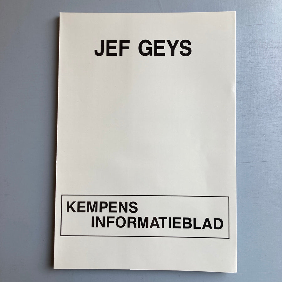 Jef Geys - Kempens Informatieblad 1991 - Saint-Martin Bookshop