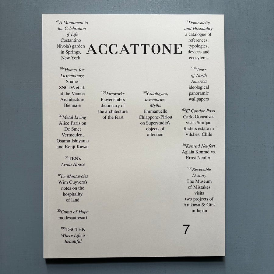 Accattone Issue #7 - 2021 - Saint-Martin Bookshop