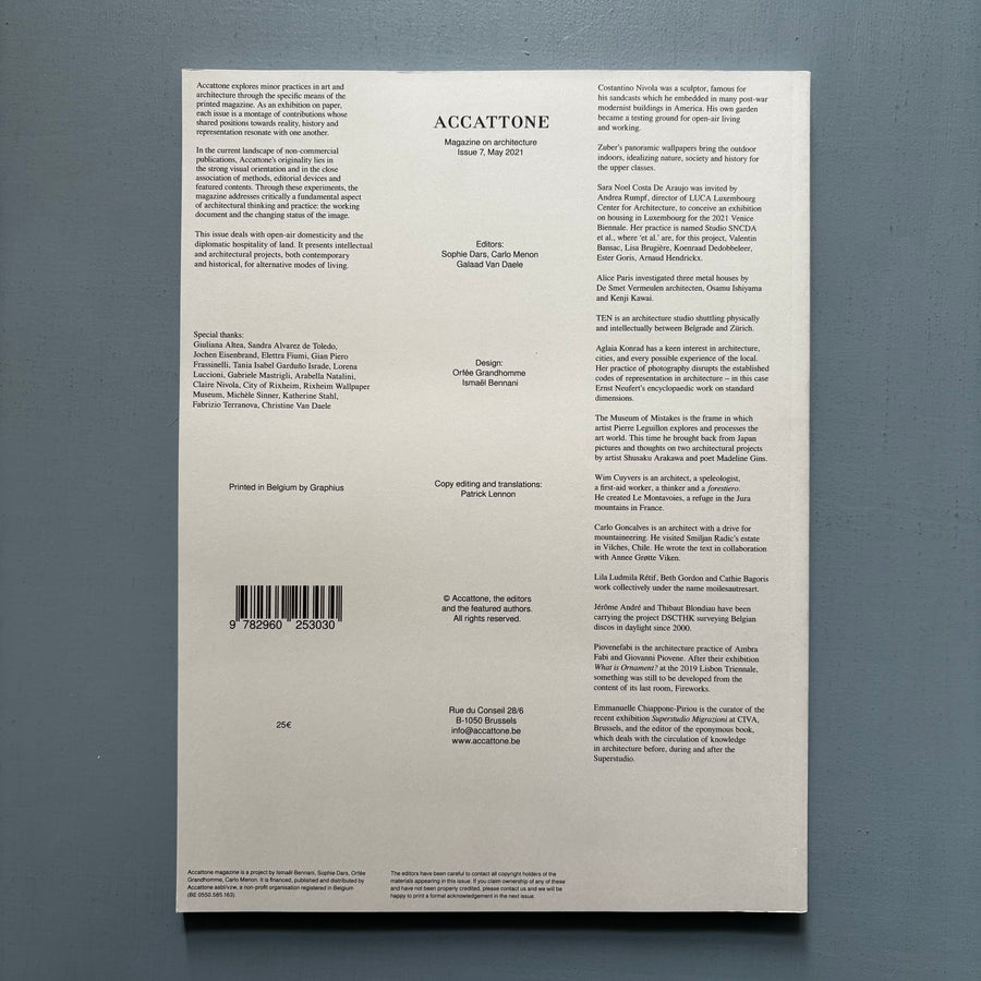 Accattone Issue #7 - 2021 - Saint-Martin Bookshop
