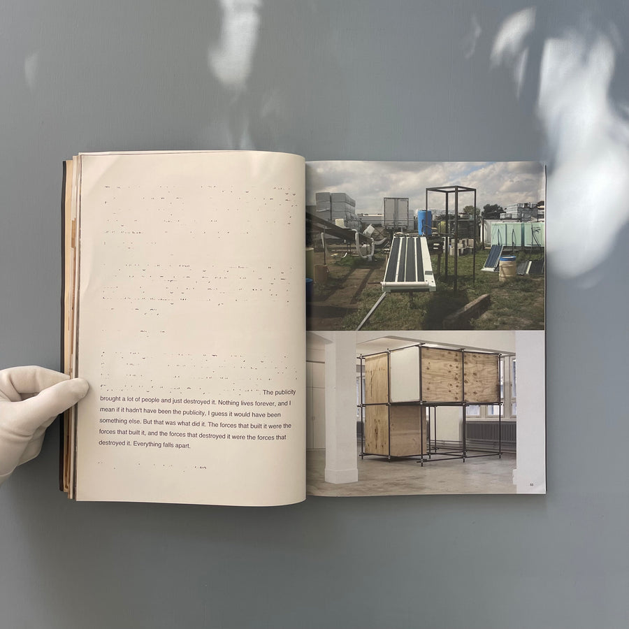 Oscar Tuazon - I can’t see - DoPe Press / Paraguay Press 2010 - Saint-Martin Bookshop
