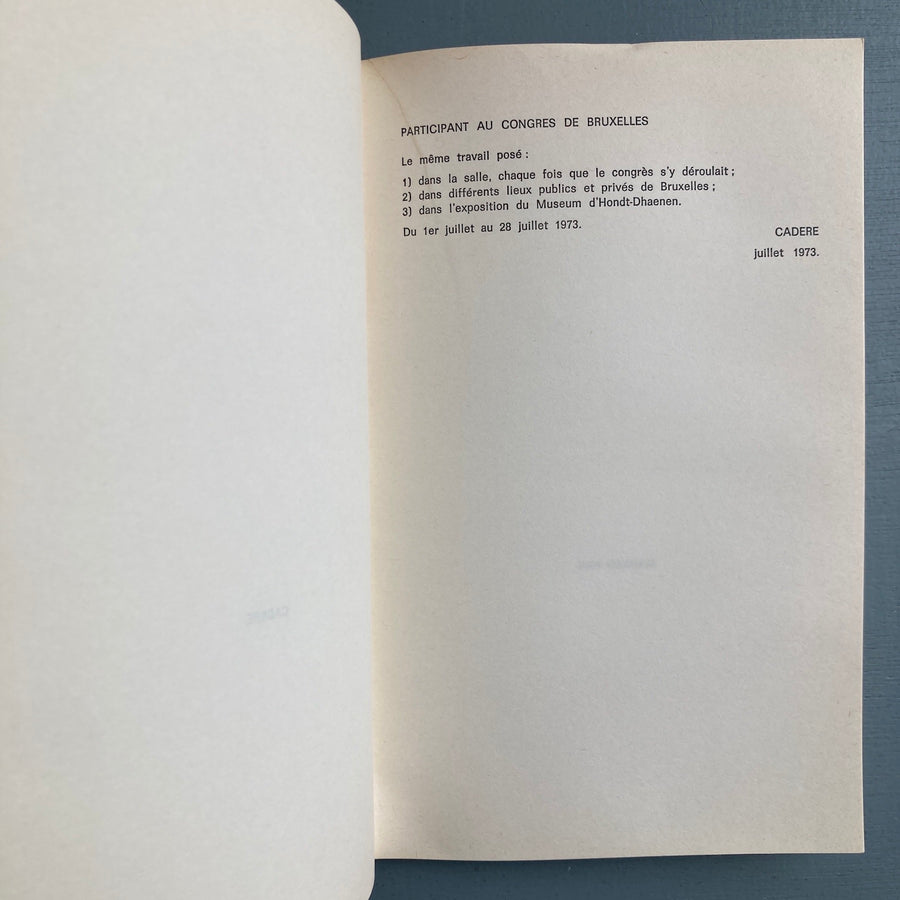 Deurle 11/7/73 - Galerie MTL 1973 - Saint-Martin Bookshop