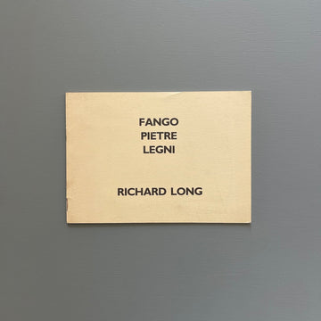 Richard Long - Fango Pietre Legni - Galleria Tucci Russo 1983 - Saint-Martin Bookshop