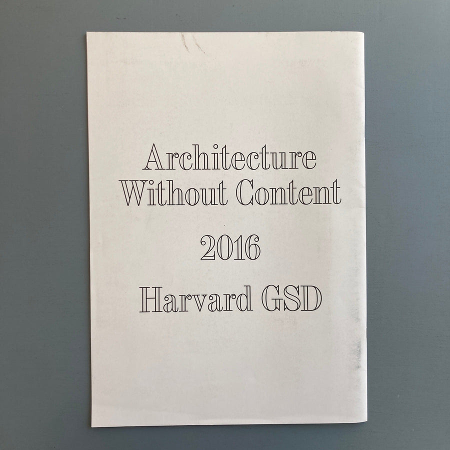 Architecture without content - Neon Palladian 16 - Harvard GSD 2016 - Saint-Martin Bookshop