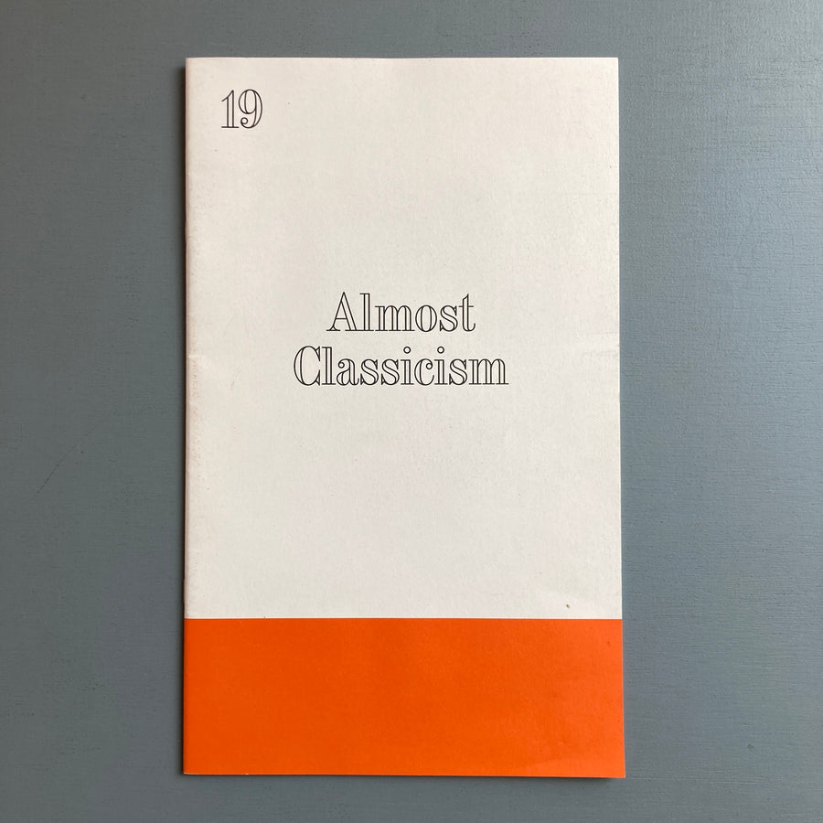 Architecture without content - Almost Classicism 19 - Yale School of Architecture 2016 - Saint-Martin Bookshop