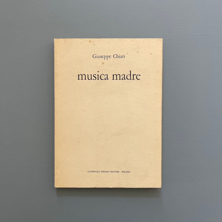 Giuseppe Chiari - Musica Madre - Giampaolo Prearo Editore 1973 - Saint-Martin Bookshop