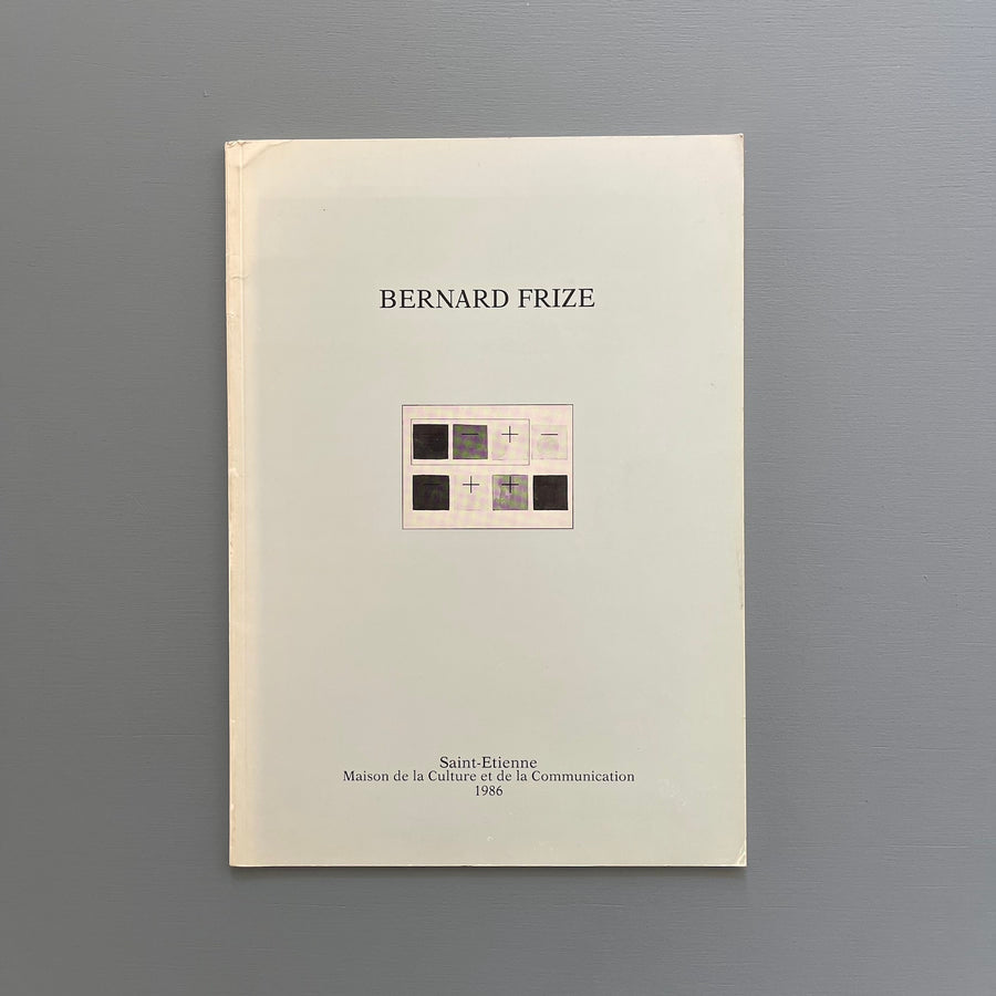 Bernard Frize - Saint-Etienne 1986 - Saint-Martin Bookshop