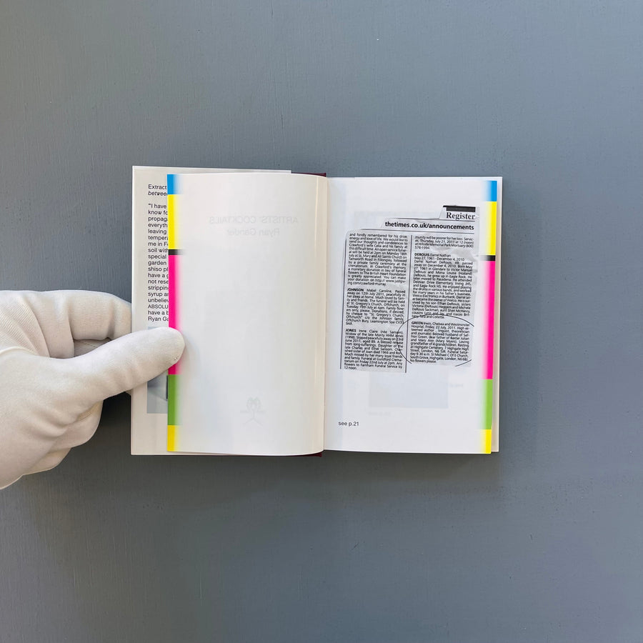 Ryan Gander - Artists' Cocktails - Dent de Léone 2013 - Saint-Martin Bookshop