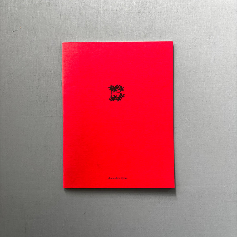 James Lee Byars - Leuven 2001 - Saint-Martin Bookshop