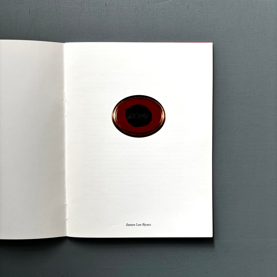 James Lee Byars - Leuven 2001 - Saint-Martin Bookshop