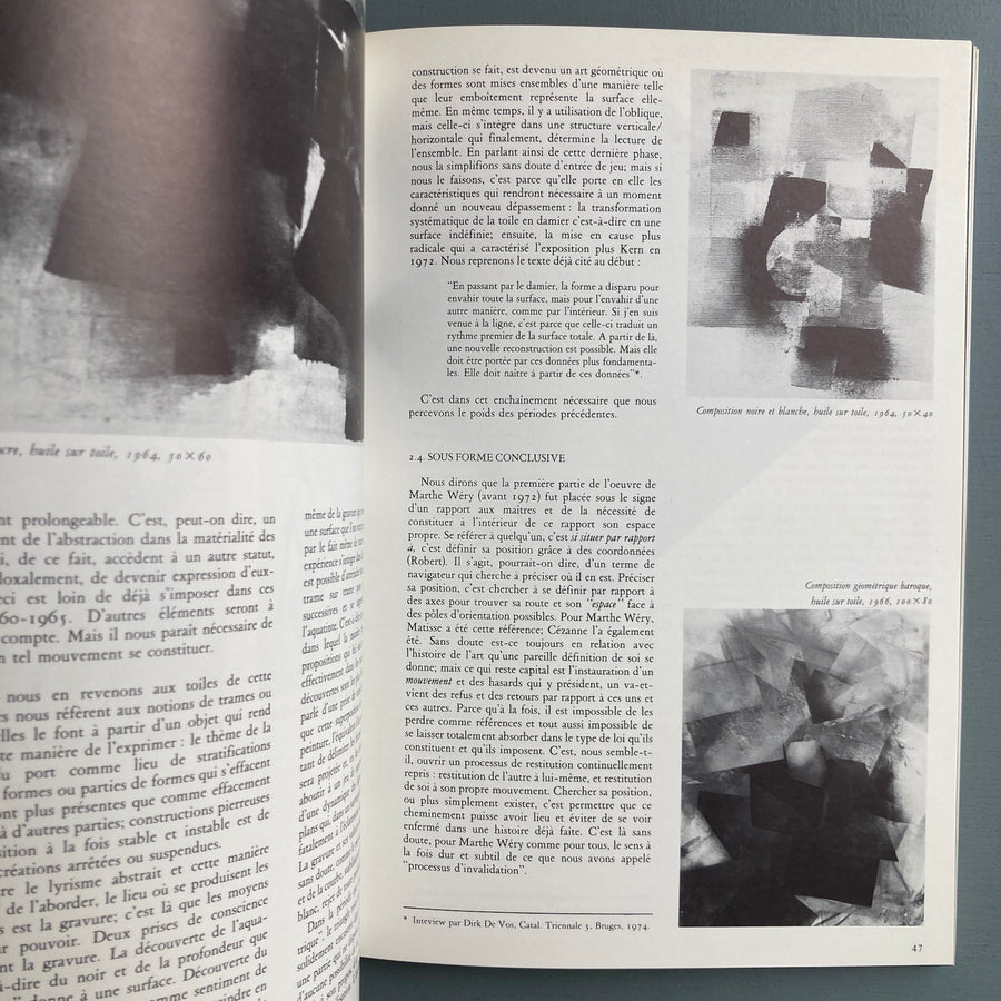 Marthe Wéry - Editions Lebeer Hossmann 1986 - Saint-Martin Bookshop
