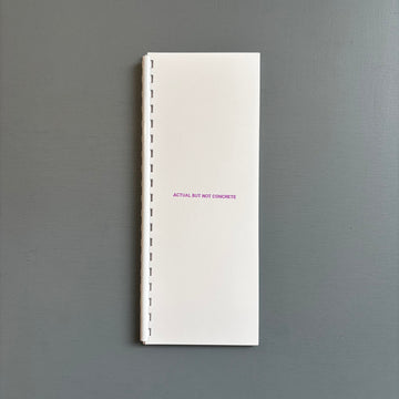 Robert Barry, Jason Hirata, Ghislaine Leung - Actual but not concrete - CCS Bard 2025 - Saint-Martin Bookshop