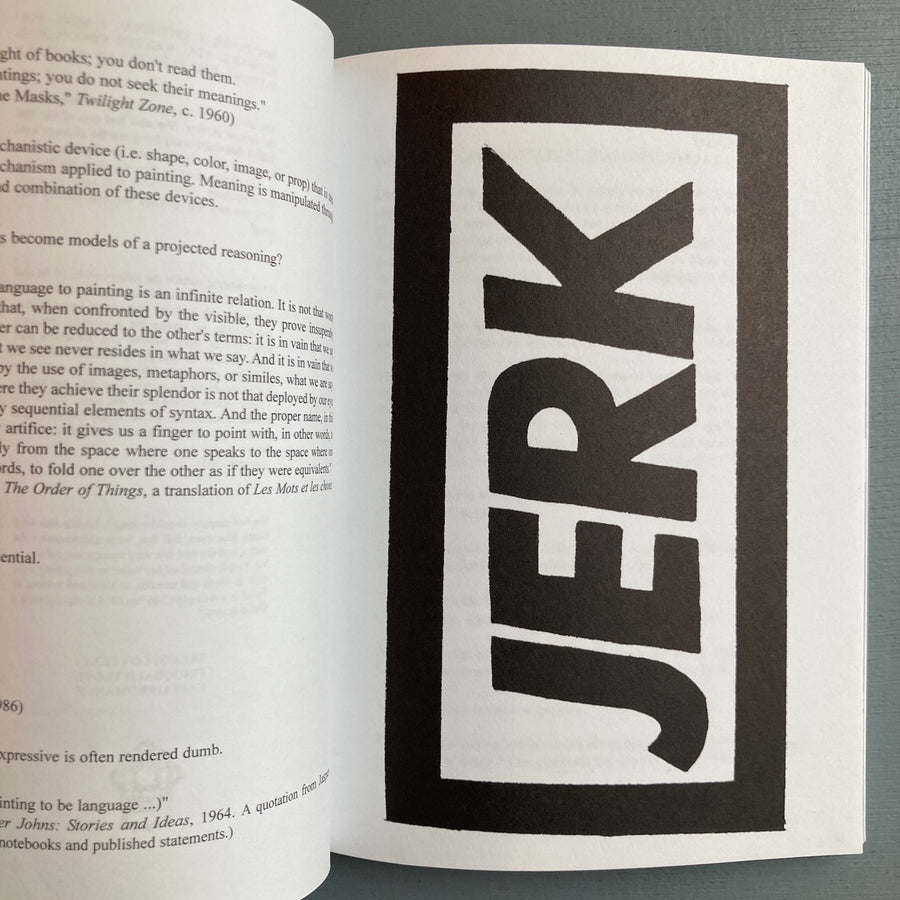 Steven Parrino - The No Texts (1979-2003) - JRP Editions 2003 - Saint-Martin Bookshop