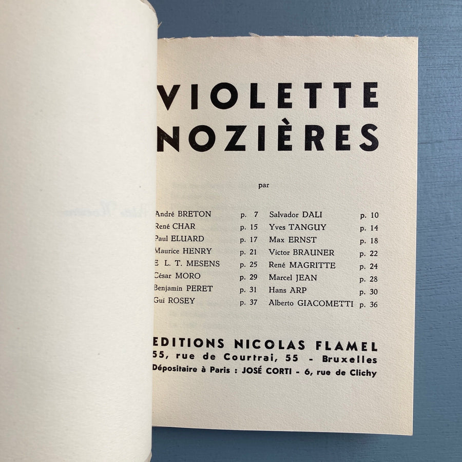 Violette Nozières - Editions Nicolas Flamel 1933 - Saint-Martin Bookshop
