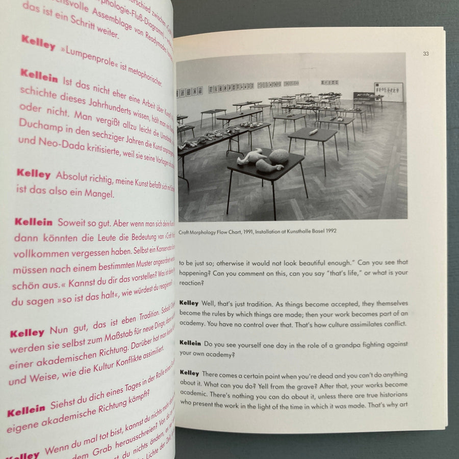 Mike Kelley & Thomas Kellein - Ein Gespräch / A Conversation - Cantz 1994 - Saint-Martin Bookshop