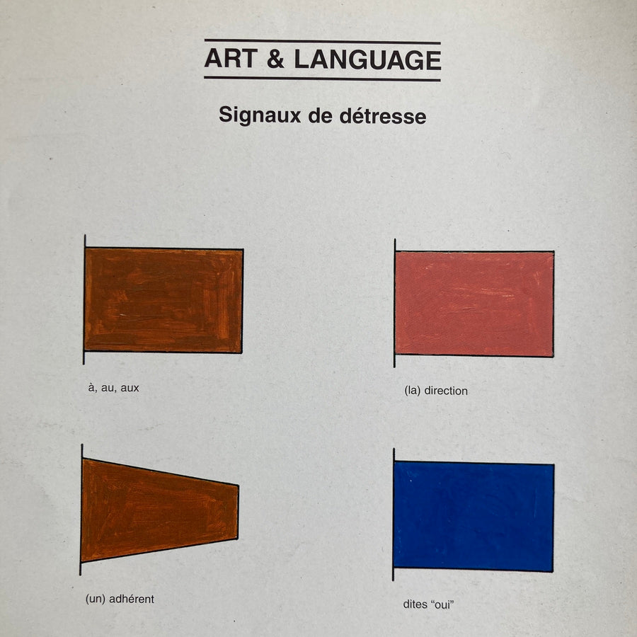 Art & Language - Signaux de détresse Poster 2002 - Saint-Martin Bookshop