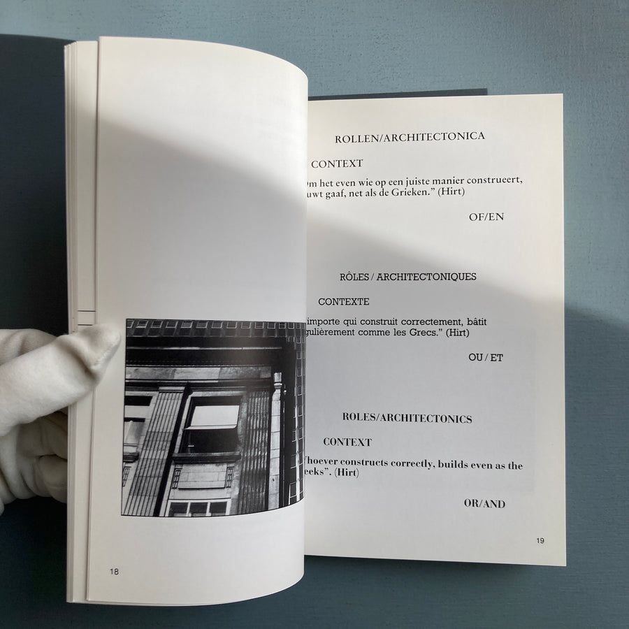 Peter Downsbrough - Roles/Architectonics - ICSAC 1983 - Saint-Martin Bookshop