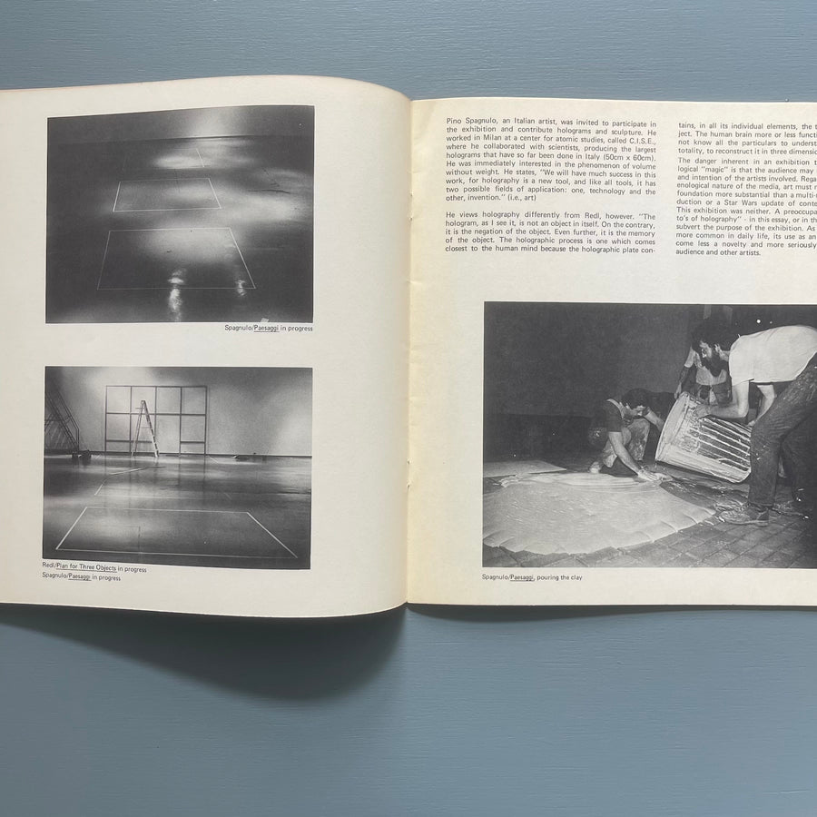 Ludwig Redl/Pino Spagnulo - Holograms/Installations - Newport Harbor Art Museum 1977 - Saint-Martin Bookshop