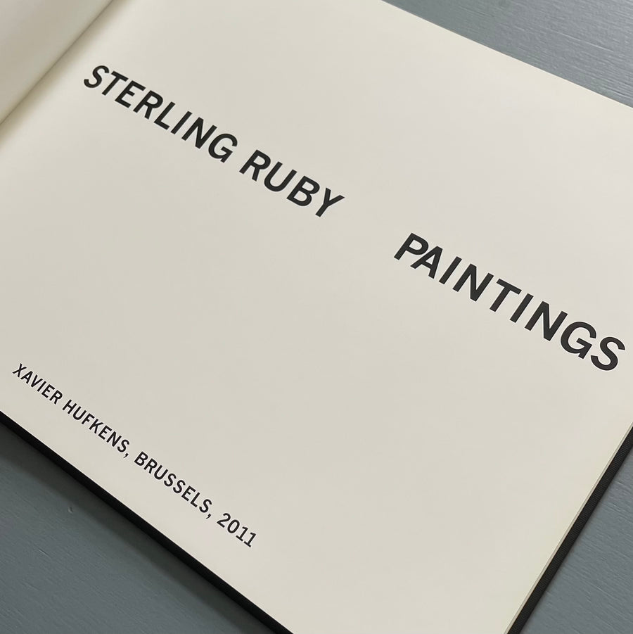 Sterling Ruby - Paintings - Xavier Hufkens 2011 - Saint-Martin Bookshop