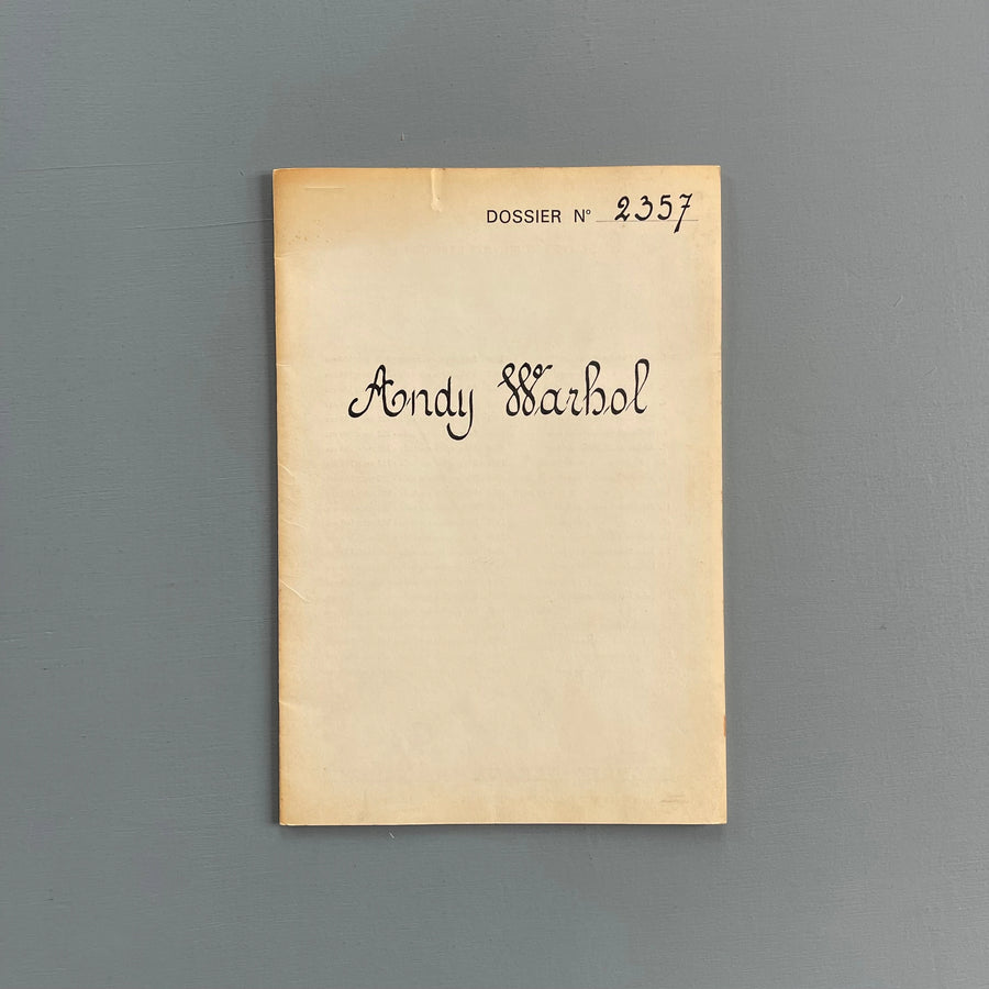 Andy Warhol - Dossier No 2357 (The Thirteen Most Wanted Men) - Galerie Ileana Sonnabend 1967 - Saint-Martin Bookshop