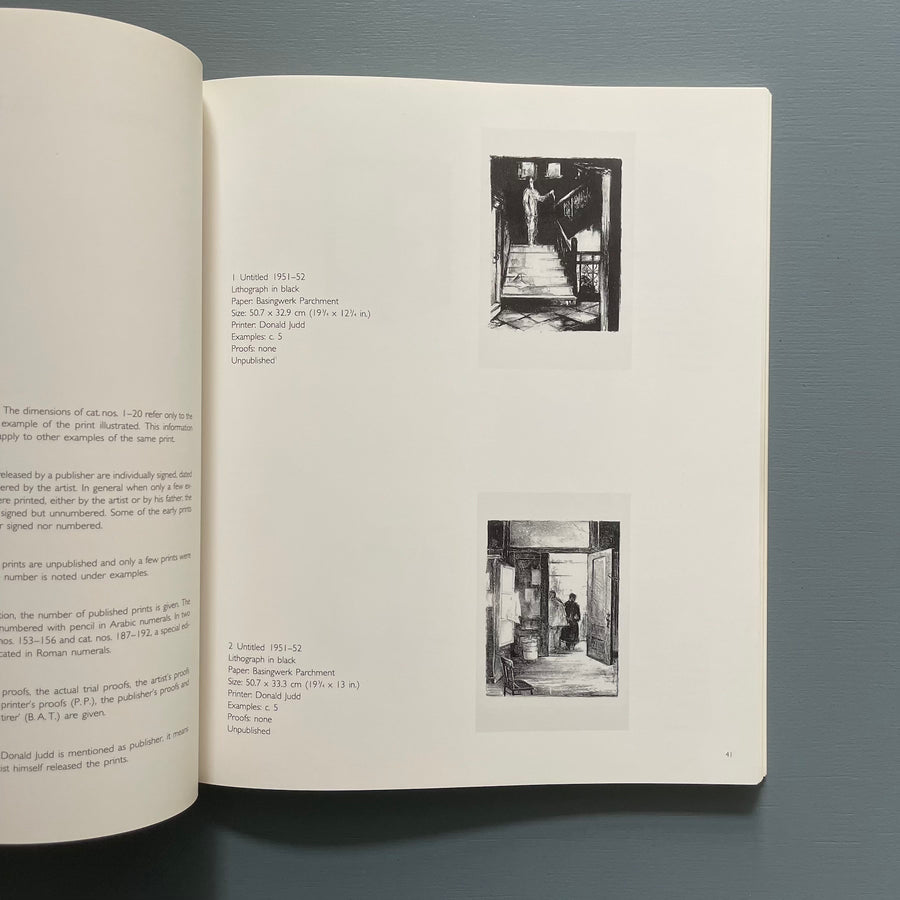 Donald Judd - Prints and works in editions - Edition Schellmann 1993 - Saint-Martin Bookshop