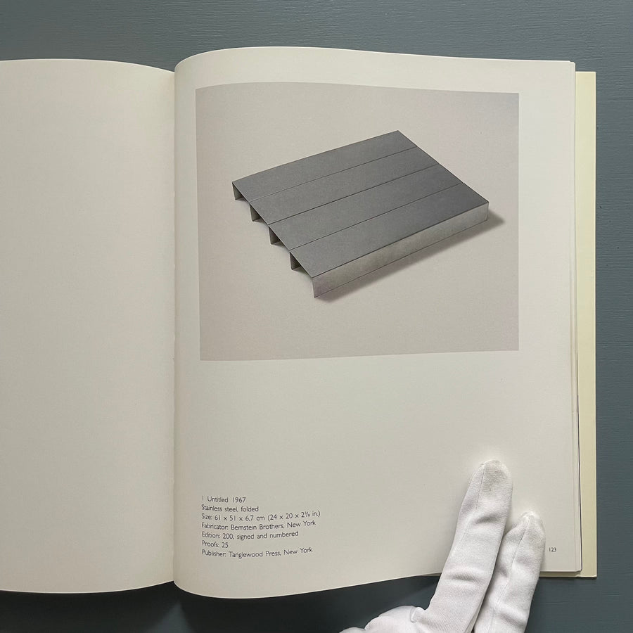 Donald Judd - Prints and works in editions - Edition Schellmann 1993 - Saint-Martin Bookshop