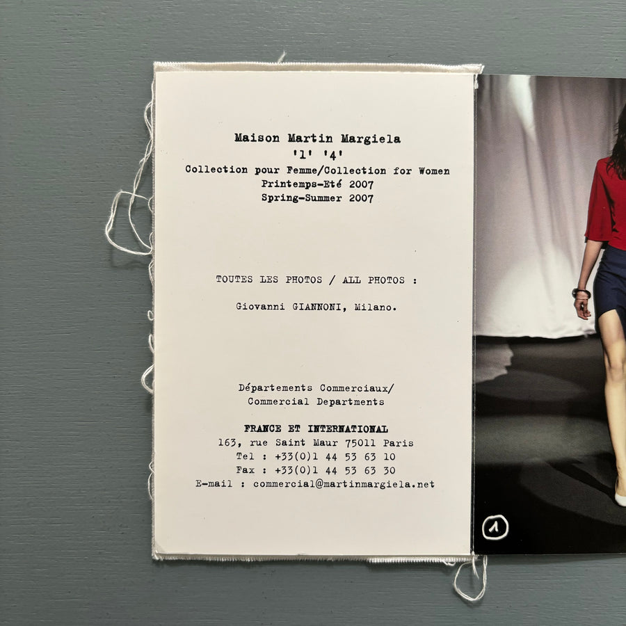 Maison Martin Margiela - Lookbook Women SS 2007 Collection for women - Saint-Martin Bookshop