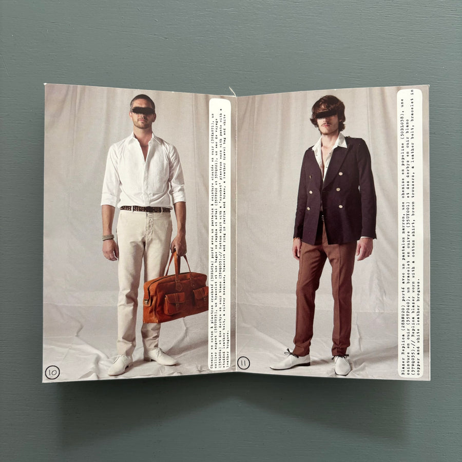 Maison Martin Margiela - Lookbook Men SS 2007 Collection for men - Saint-Martin Bookshop